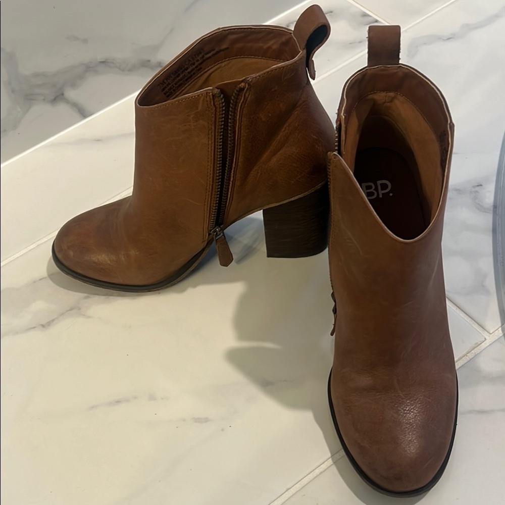 BP. Brown Ankle Boots